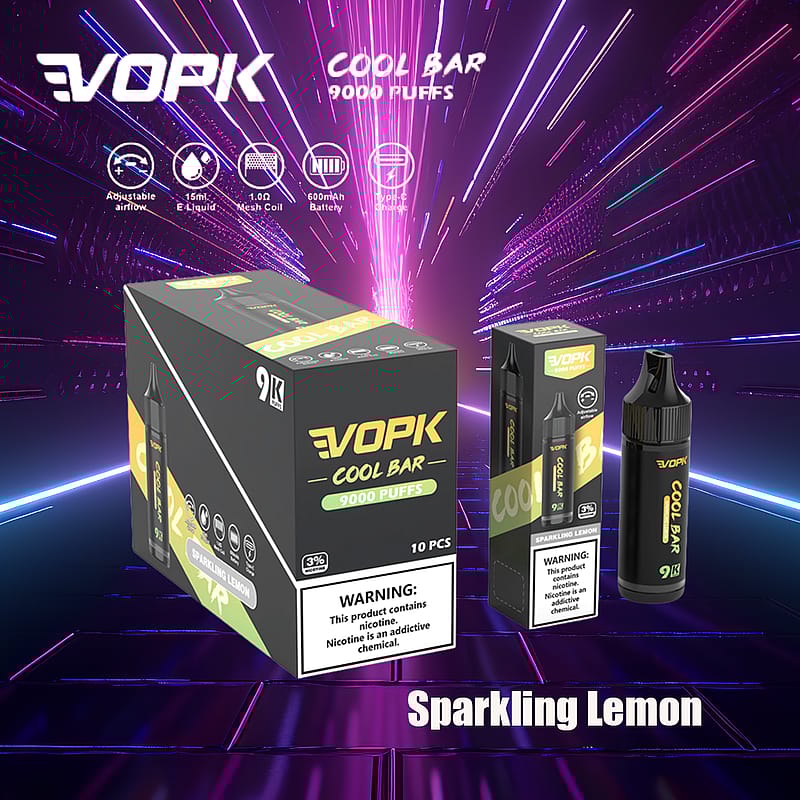 VOPK Cool Bar 9000 soffi 0% 2% 3% 5% sigaretta elettronica alla nicotina più recente penna a vapore