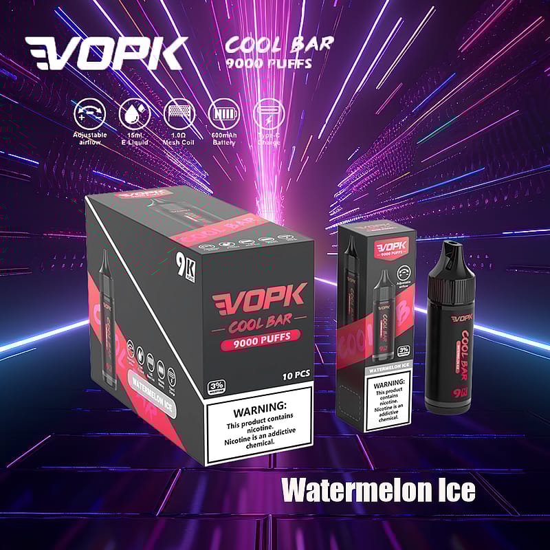 VOPK Cool Bar 9000 soffi 0% 2% 3% 5% sigaretta elettronica alla nicotina più recente penna a vapore