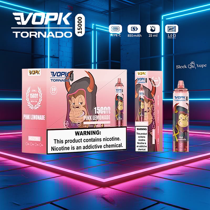 VOPK Tornado 15000 15K Puffs Vape Pen för engångsbruk
