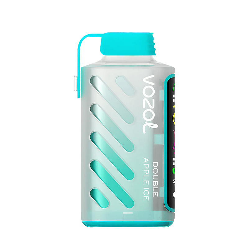 VOZOL Gear Power 20000 è un dispositivo monouso al gusto Double Apple Ice, dal design elegante con accenti verdi e rossi, che mette in risalto il profilo aromatico e l'alta capacità del dispositivo.