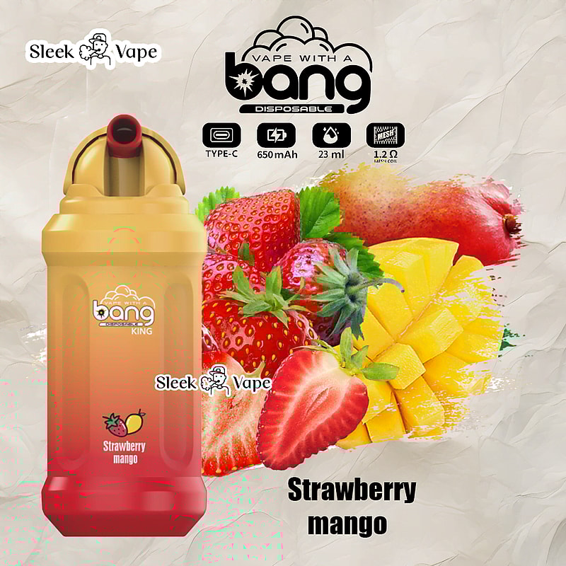 Bang King 12000 Puffs 0% 2% 3% 5% Nicotine Rechargeable Disposable Pod