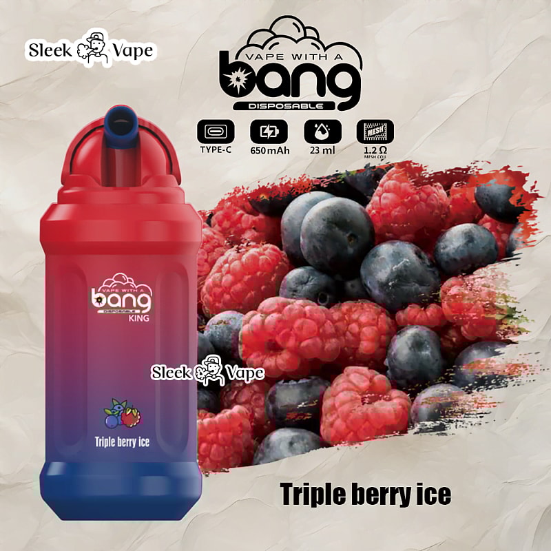 Bang King 12000 Puffs 0% 2% 3% 5% Nicotine Rechargeable Disposable Pod