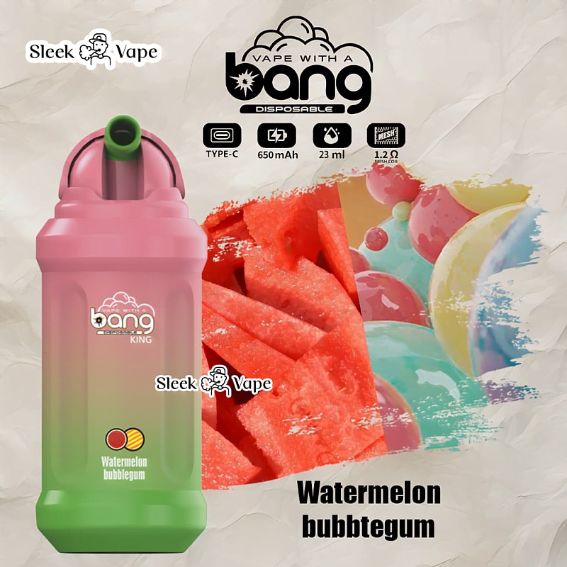 Bang King 12000 Puffs 0% 2% 3% 5% Nicotine Rechargeable Disposable Pod
