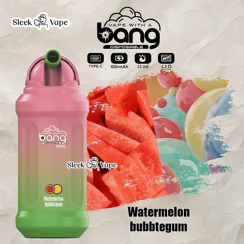 Bang King 12000 Puffs 0% 2% 3% 5% Nicotine Rechargeable Disposable Pod