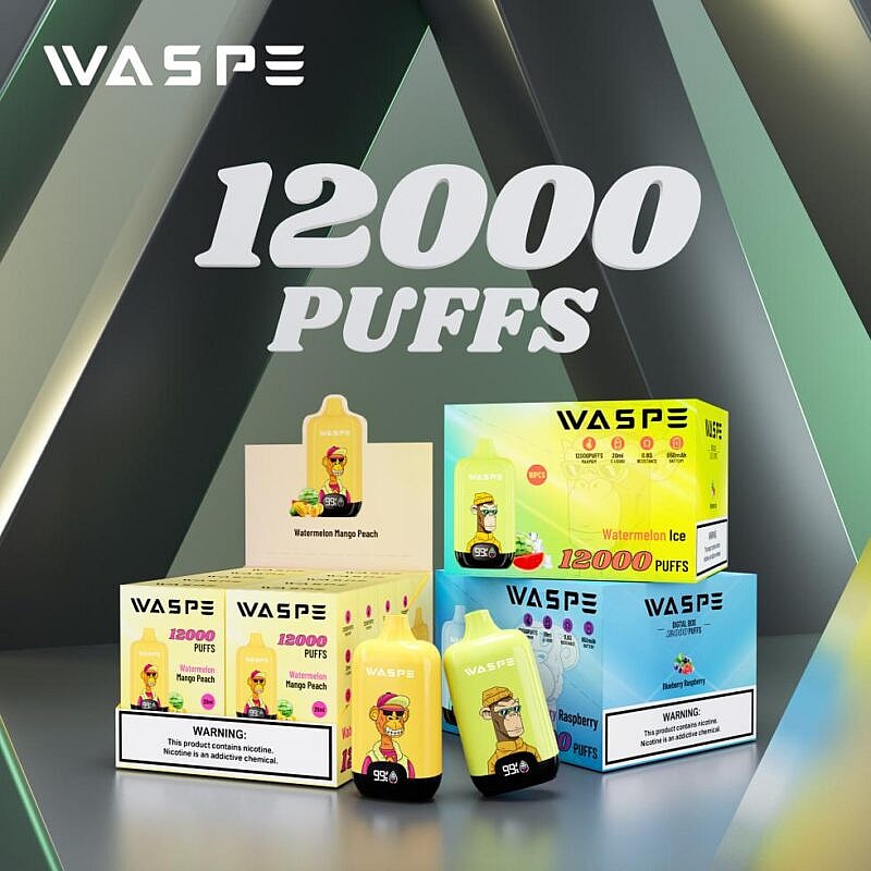 WASPE 12000 Puffs Digital Box Disposable Vape Popularity Cigarette Pod