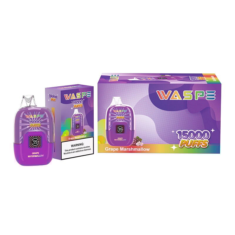 WASPE Digital Box 15000 Puffs Desechables Vape Popularidad Cigarrillo Pod