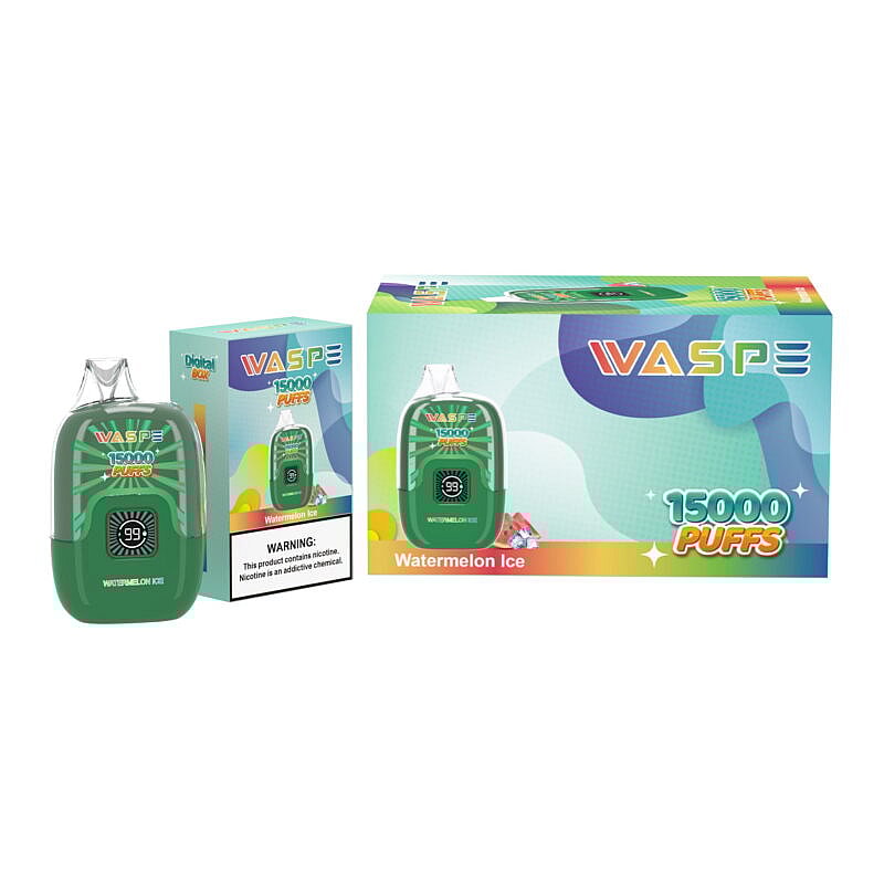 WASPE Digital Box 15000 Puffs Desechables Vape Popularidad Cigarrillo Pod