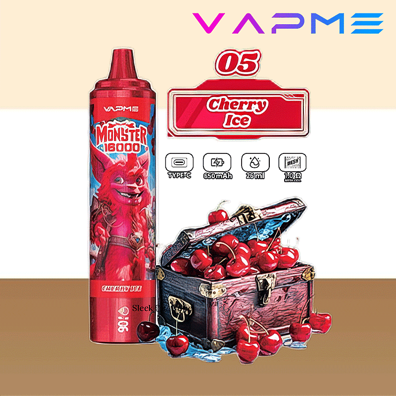VAPME Monster 16000 Puffs 2% 5% Nicotine LED Display New Electronic Cigarette Pen