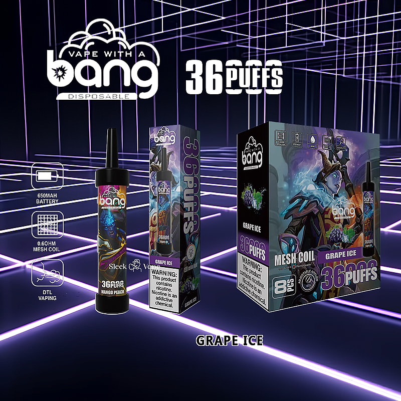 Bang 36000 36K Puffs 0% 2% 3% 5% Nicotine Newest Disposable Vape Pen