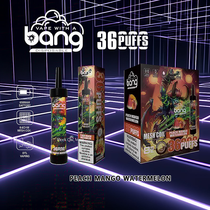 Bang 36000 36K Puffs 0% 2% 3% 5% Nicotine Newest Disposable Vape Pen