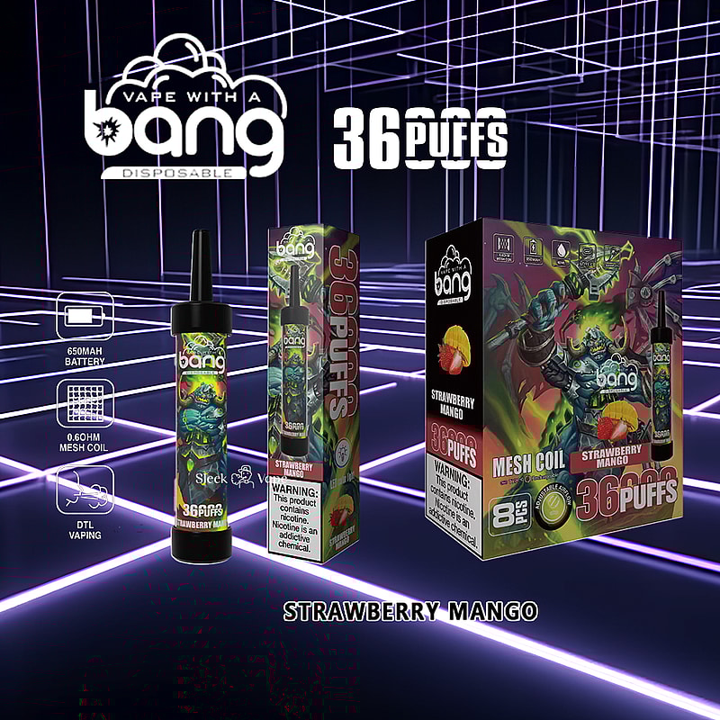 Bang 36000 36K Puffs 0% 2% 3% 5% Nicotine Newest Disposable Vape Pen