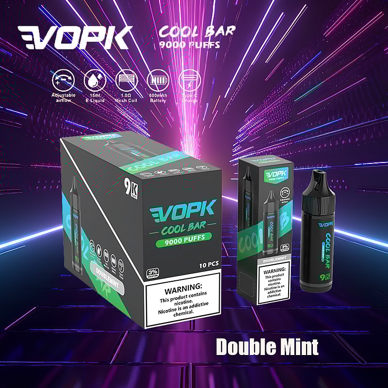 VOPK Cool Bar 9000 Puffs 0% 2% 3% 5% Nicotina Cigarrillo Electrónico Vape Pen Newest