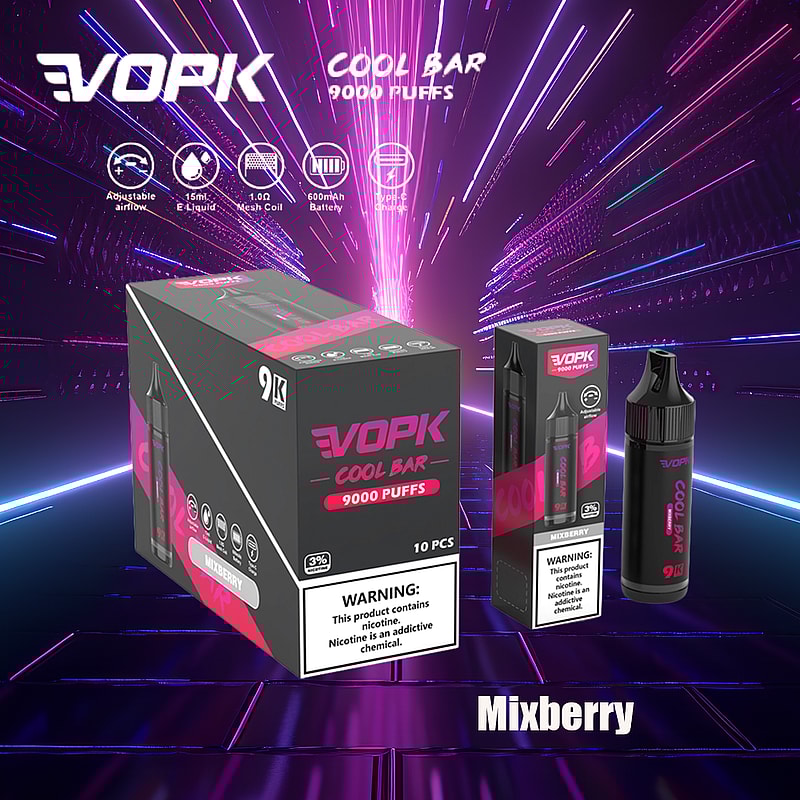 VOPK Cool Bar 9000 Puffs 0% 2% 3% 5% Nicotina Cigarrillo Electrónico Vape Pen Newest