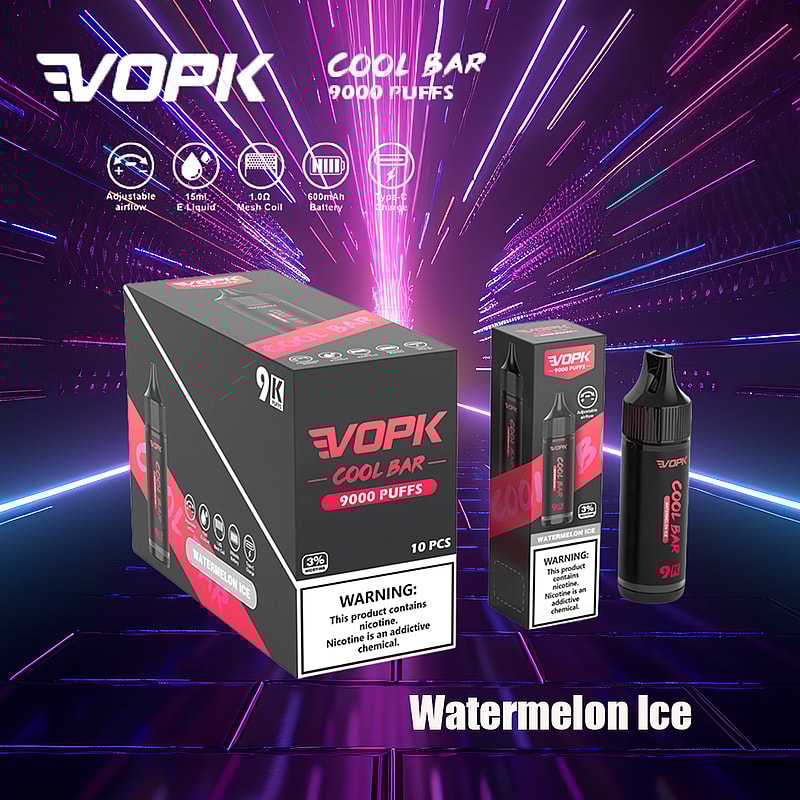 VOPK Cool Bar 9000 Puffs 0% 2% 3% 5% Nicotina Cigarrillo Electrónico Vape Pen Newest