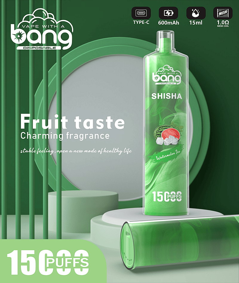 Bang SHISHA 15000 Puffs Desechable Vape Nuevo cigarrillo electrónico Pen