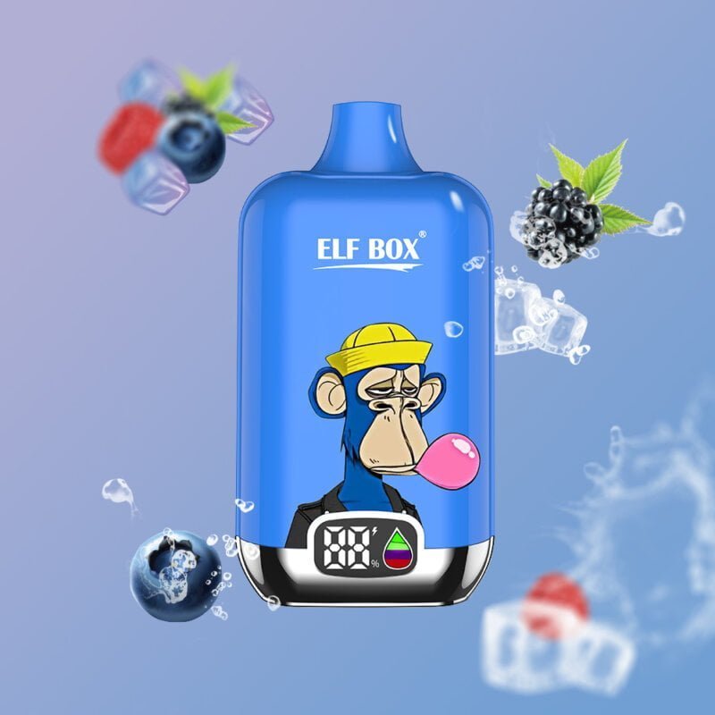 ELF box digital 12000 puffar 0% 2% 3% 5% Nikotin LED-display Engångs e-cigaretter