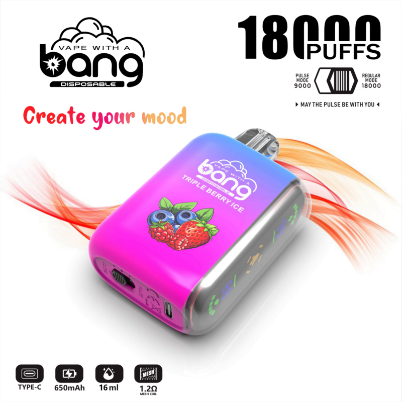 Bang Rocket 18000 Puffs Disposable Vape New Electronic Cigarette Pod