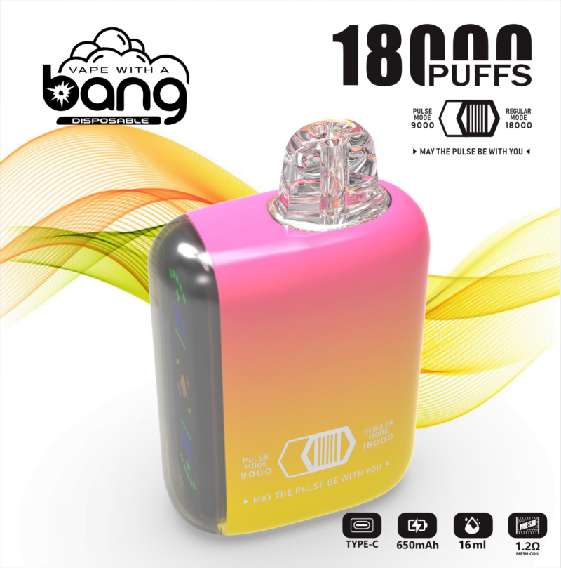 Bang Rocket 18000 Puffs Disposable Vape New Electronic Cigarette Pod