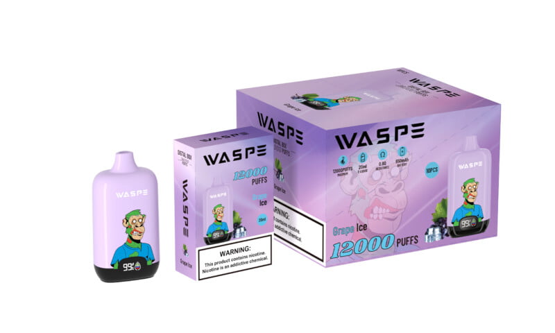 WASPE 12000 Puffs Digital Box Disposable Vape Popularity Cigarette Pod