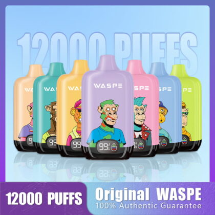 WASPE 12000 Puffs Digital Box Einweg Vape Popularität Zigarette Pod