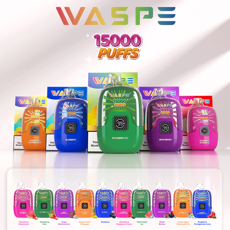 WASPE Digital Box 15000 Puffs Disposable Vape Popularity Cigarette Pod