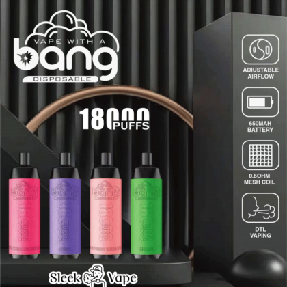 Bang Crown Bar 18000 bouffées Nouveau produit Stylo à Vape jetable en cuir