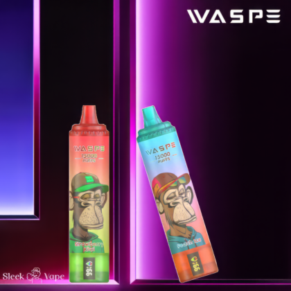 WASPE 15000 Puffs 0% 2% 3% 5% Nicotina LED Display Cigarrillo Electrónico Nuevo Vape Pen