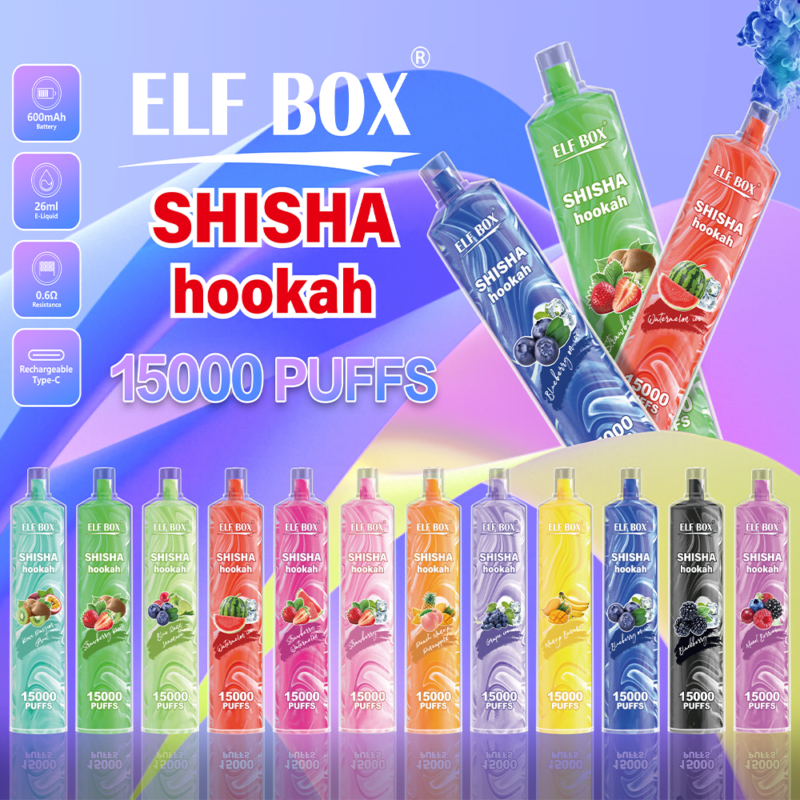 ELF BOX LS15000 Puffs 0% 2% 5% Nicotine Rechargeable Disposable Vape