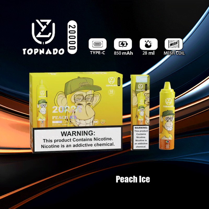 UZY Tornado 20000 Puffs 0% 2% 3% 5% Nicotine LED Display New Electronic Cigarette Pen