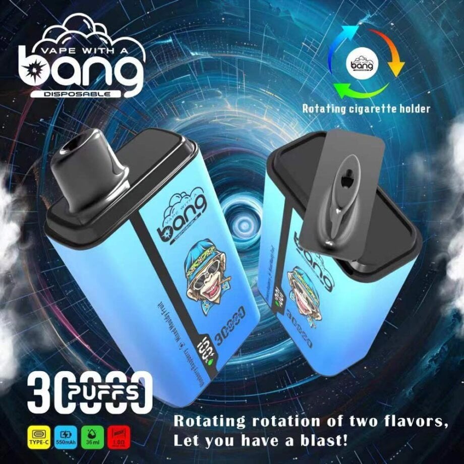 Bang 30000 30k Puffs 0% 2% 3% 5% Nicotine New Double Taste Disposable Vape