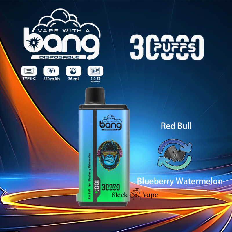 Bang 30000 30k Puffs 0% 2% 3% 5% Nicotine New Double Taste Disposable Vape