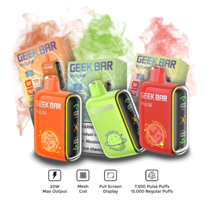 GEEK BAR PULSE 15000 Puffs Engångs Vape Ny 15K Puffs Elektronisk Cigarett Pod