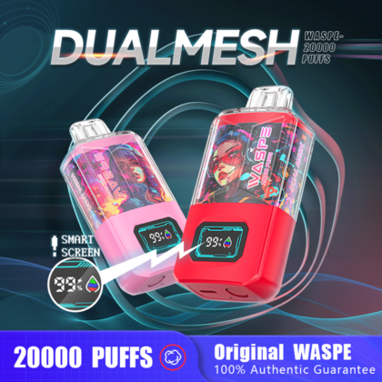 WASPE 20000 20K Puffs 0% 2% 3% 5% Nicotina Pantalla LCD Recargable Vape Desechable