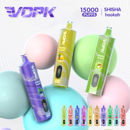 VOPK Shisha Hookah 15000 15K Puffs Neueste DTL Einweg Vape Pen