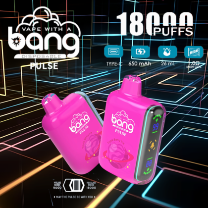 Bang Pulse 18000 Puffs Einweg Vape neue elektronische Zigarette Pod