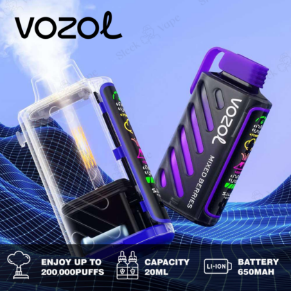 Vozol Gear Power 20000 - Dual Mode Disposable Vape | 20k Puffs & Full-Screen Display