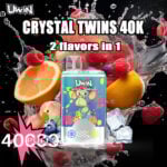 Uwin Crystal Twins 40000 Puffs Dual Flavors Disposable Vape –Ultimate Vaping Experience